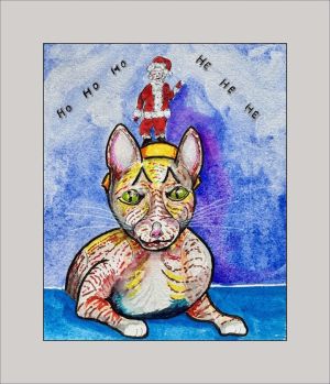 anne colman christmas kitten web