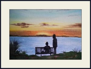 chrissy sunset silhouette web