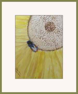 joy sherrif bumble bee and sunflower
